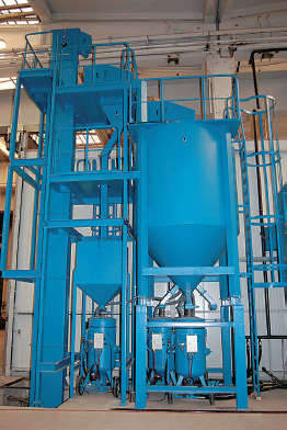 KIESS Anlagentechnik zum Strahlen der Windkrafttürme